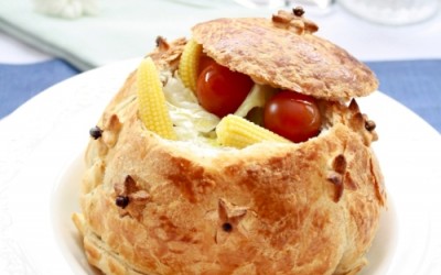 Ensalada en hojaldre