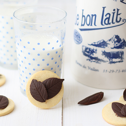 Galletas con hojas de rosal