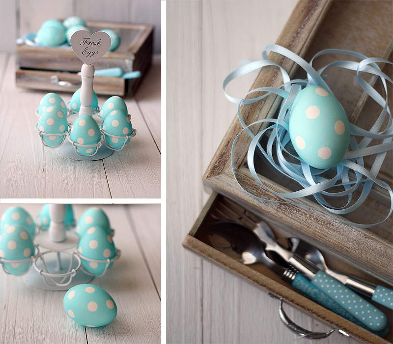 Huevos de Pascua de lunares/ Polka dot Easter Eggs