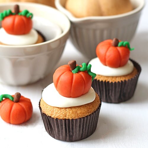 Cupcakes de calabaza para Halloween